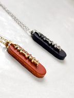 Mama Necklace - Leather and Stainless Steel