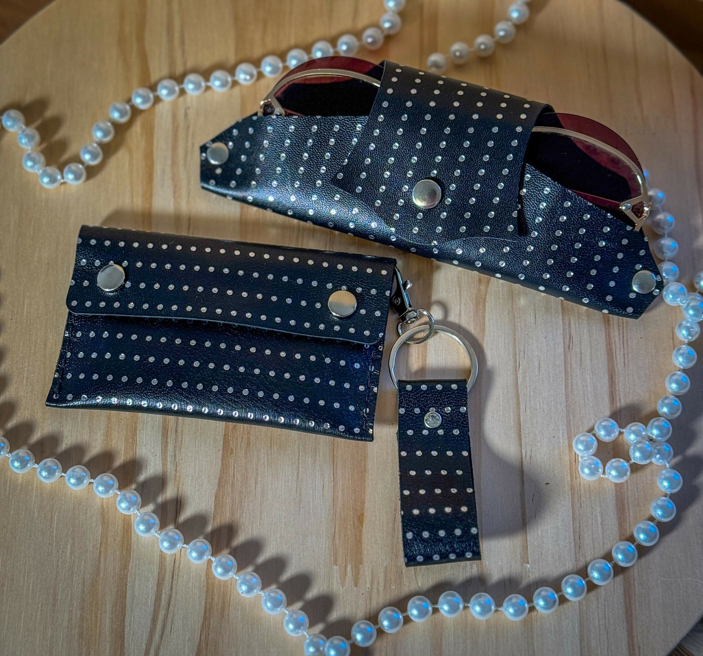 Chic Duo Glasses Case and Wallet Set