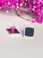 Silver Stainless Steel Stud Earrings