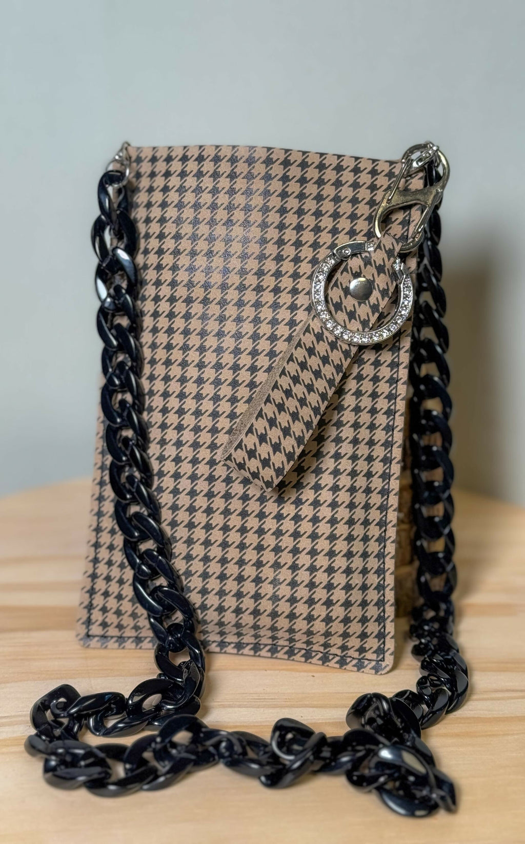 Leather Phone Crossbody Bag Set