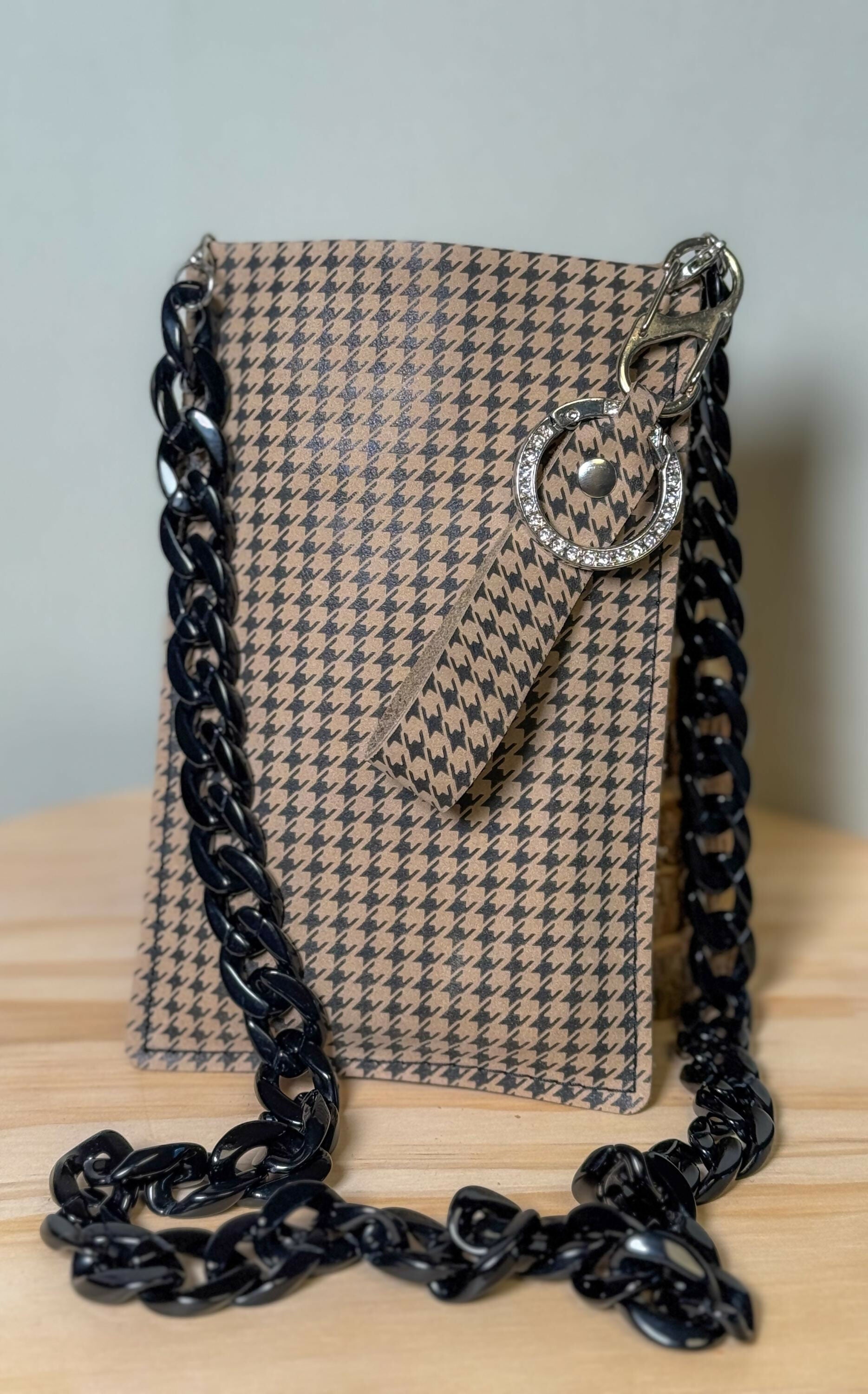 Leather Phone Crossbody Bag Set