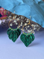 Leaf Hoop Earrings