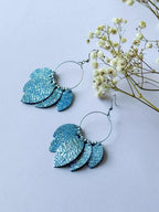 Leaf Hoop Earrings