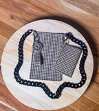 Leather Phone Crossbody Bag Set