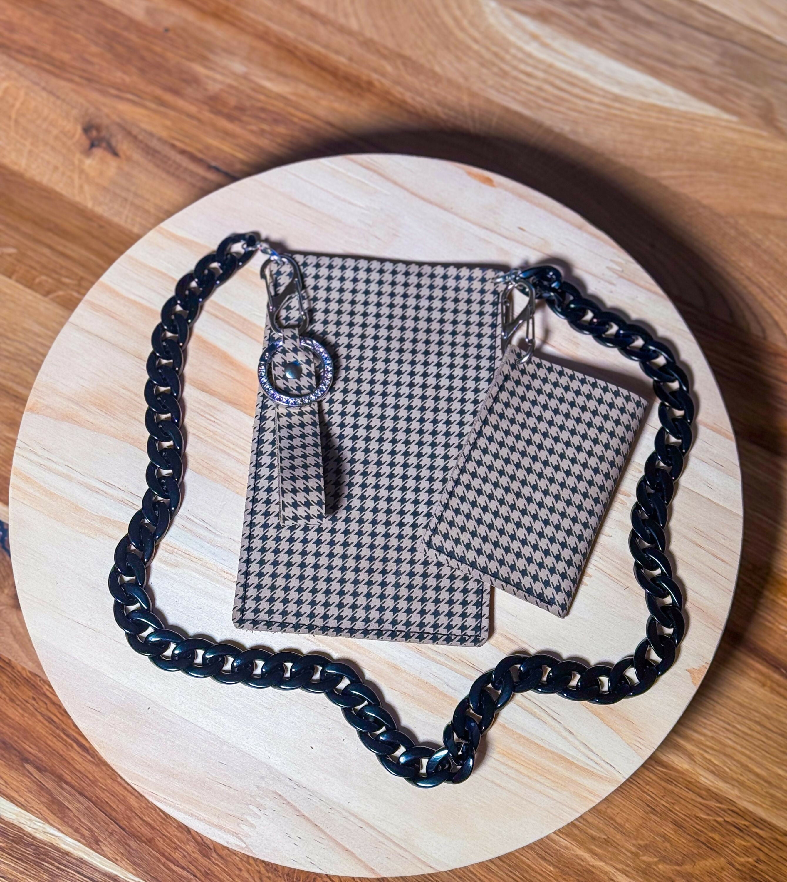 Leather Phone Crossbody Bag Set